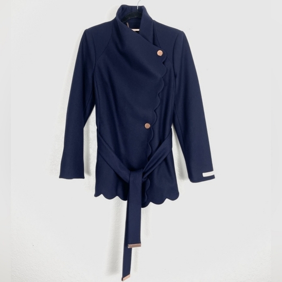 💙🟦 TED BAKER wool and Cashmere coat - Picture 9 of 13